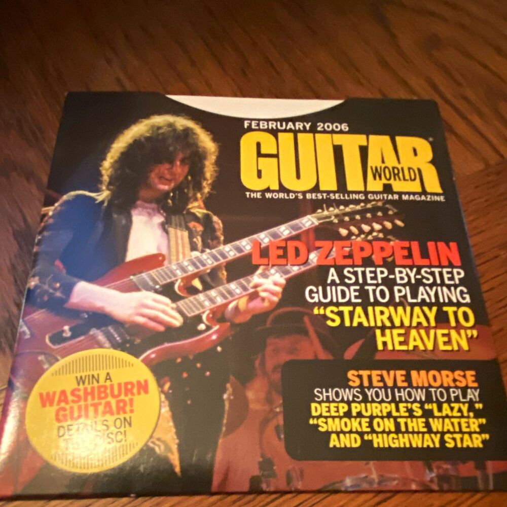 Guitar World Magazine February 2006 Led Zeppelin Stairway + Morse & More